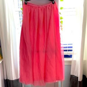 Pink fluffy Cat and Jack kids tulle skirt